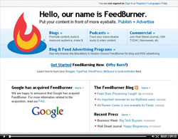 create feedburner