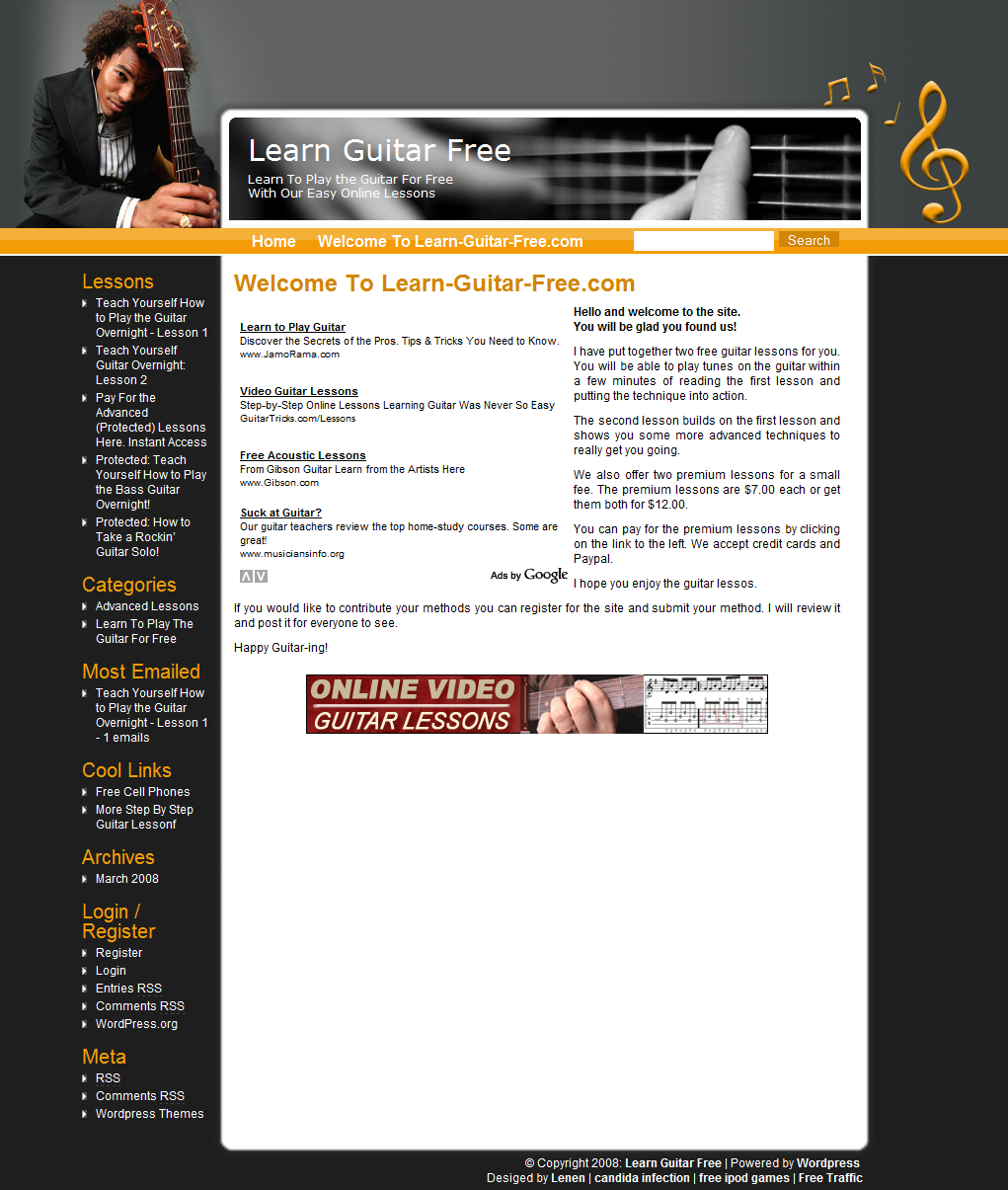 look at his blog